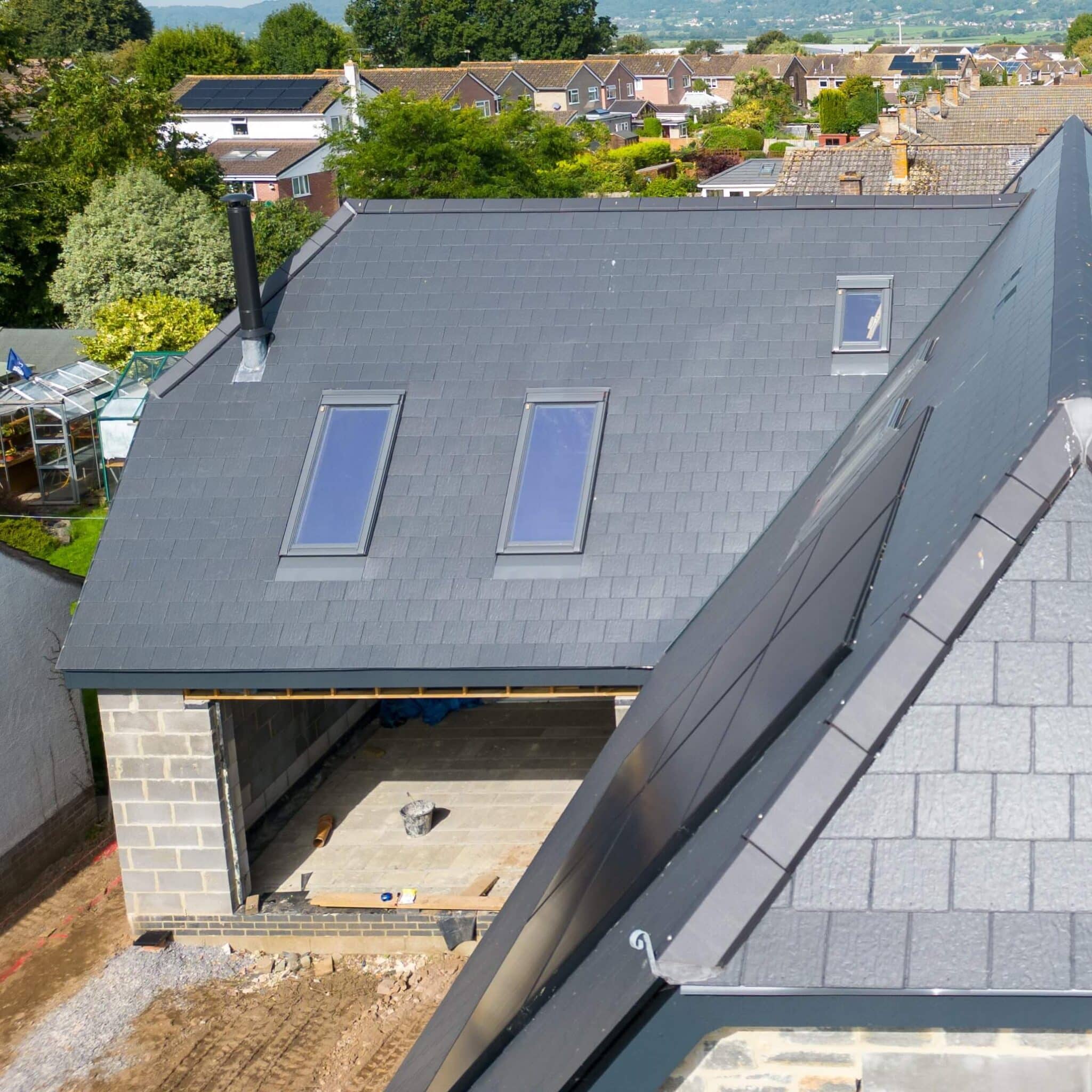 pitched roof garage work one