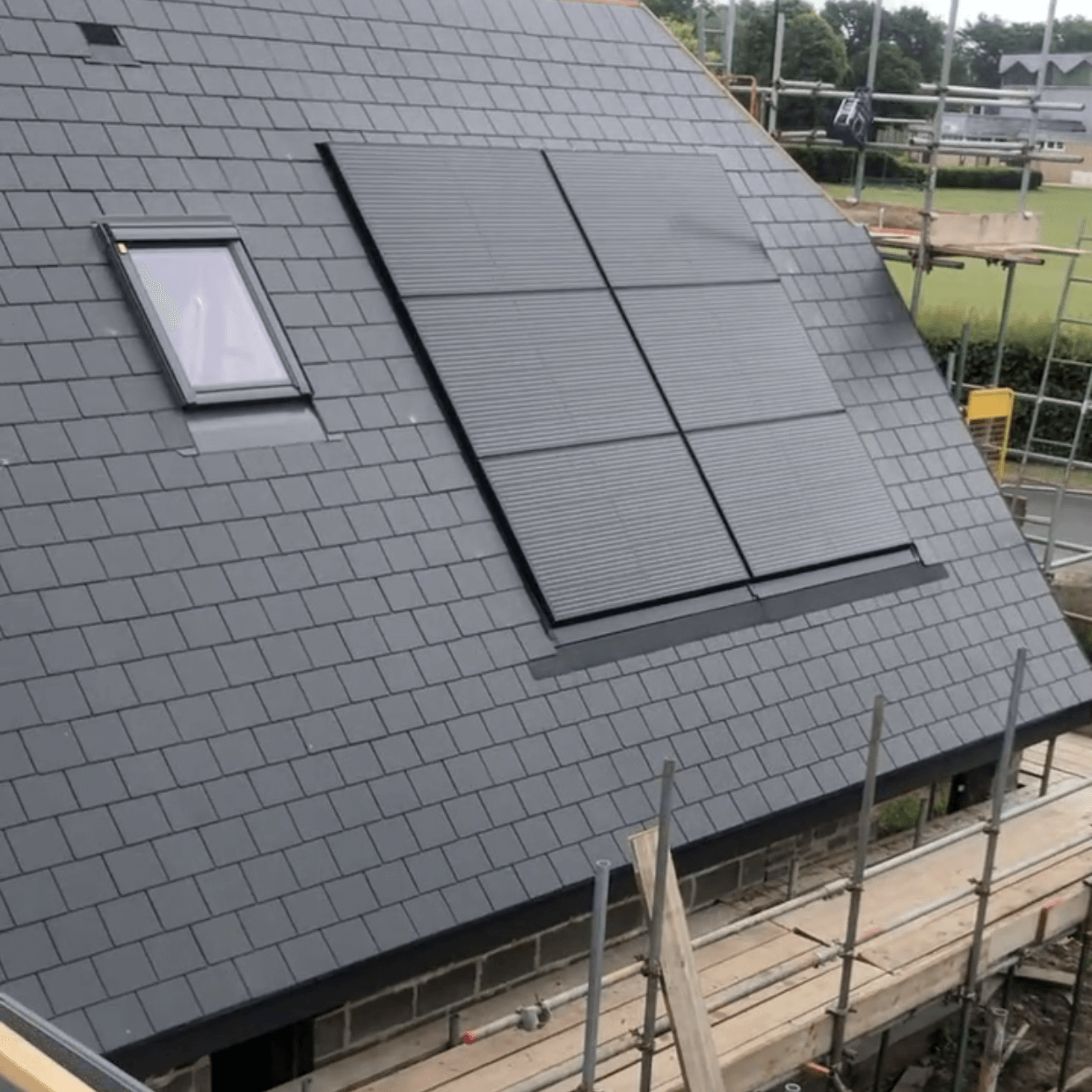 pitched roof garage work three